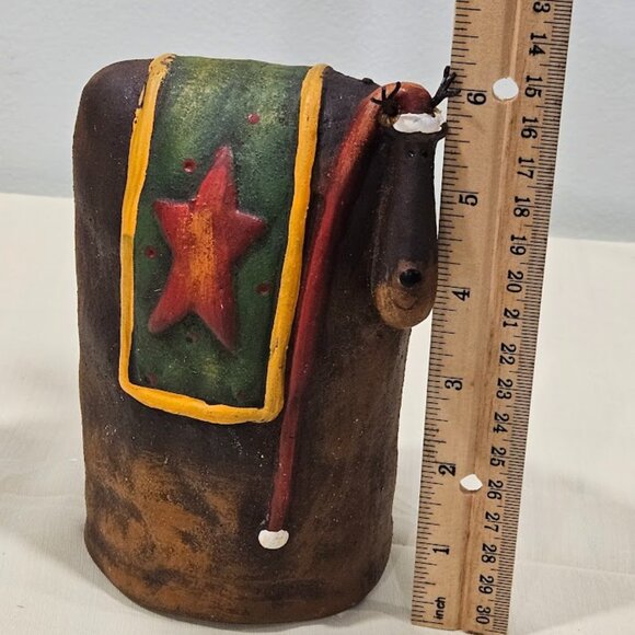 Coyne's & Co. Handcrafted Reindeer Ceramic 2006 Christmas Y2K Boho - Picture 6 of 9